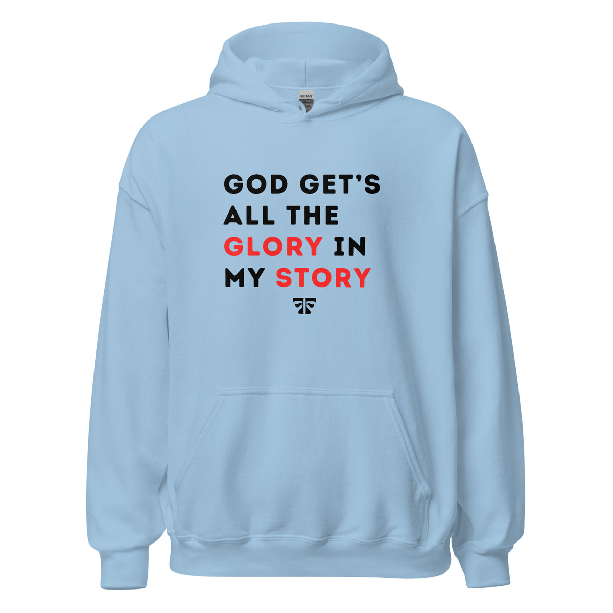 God Get's All The Glory Unisex Hoodie Light - Plus Size