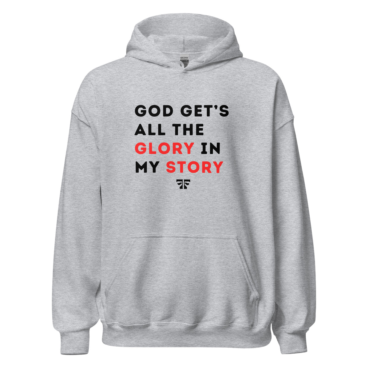 God Get's All The Glory Unisex Hoodie Light - Plus Size